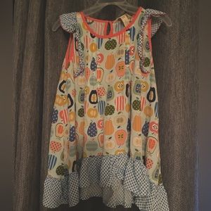 Matilda Jane Girls Quiz Me Tunic Fruit Print